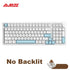 Ajazz AK992 92 Keys DIY Switch Keyboard Red Green Brown Shaft Hot-swap Mechanical Keyboard with RGB/White/No Backlit Optional
