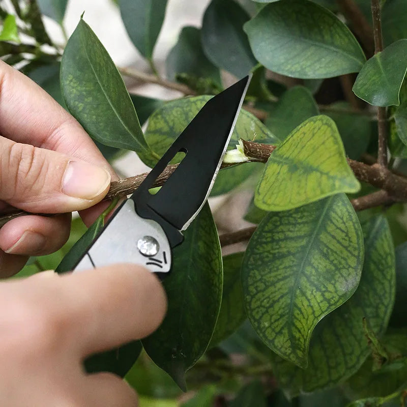 Grafting Tools Foldable Grafting Pruning Knife Professional Stainless Steel Garden Grafting Cutter Fruit Tree Grafting Knife