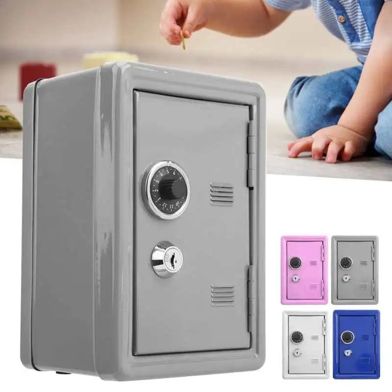 Simulation Safe Children's Mini Key Money Box with Key Lock Money Jewelry Locker Metal Innovation Gift Products