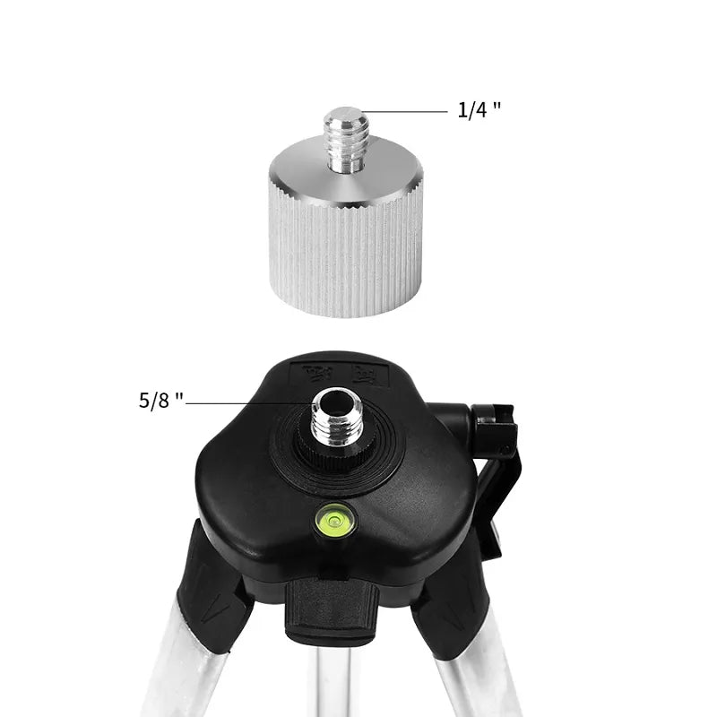 Aluminum Alloy 5/8'' To 1/4" Adapter for 1/4 Thread Laser Level Rangefinder 5/8" Tripod Stand Photographic Equipment Accessories
