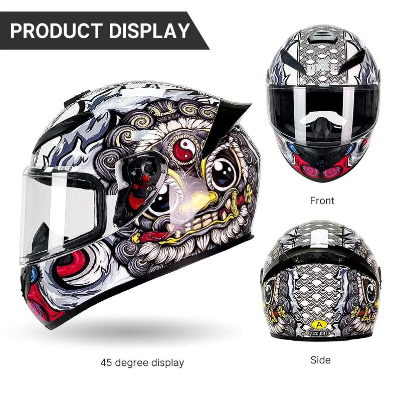 Men Riding Motocross Helmet Outdoor Sport Accessories Off-road Cycling Helmets Full Face Mountain Road Bike Safety Helmets