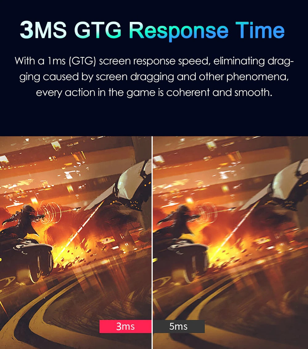 18 Inch 2.5K 144Hz Portable Monitor Freesync 99%DCI-P3 Display IPS Gaming Screen For PC Laptop Mac Phone Xbox PS4/5 Switch