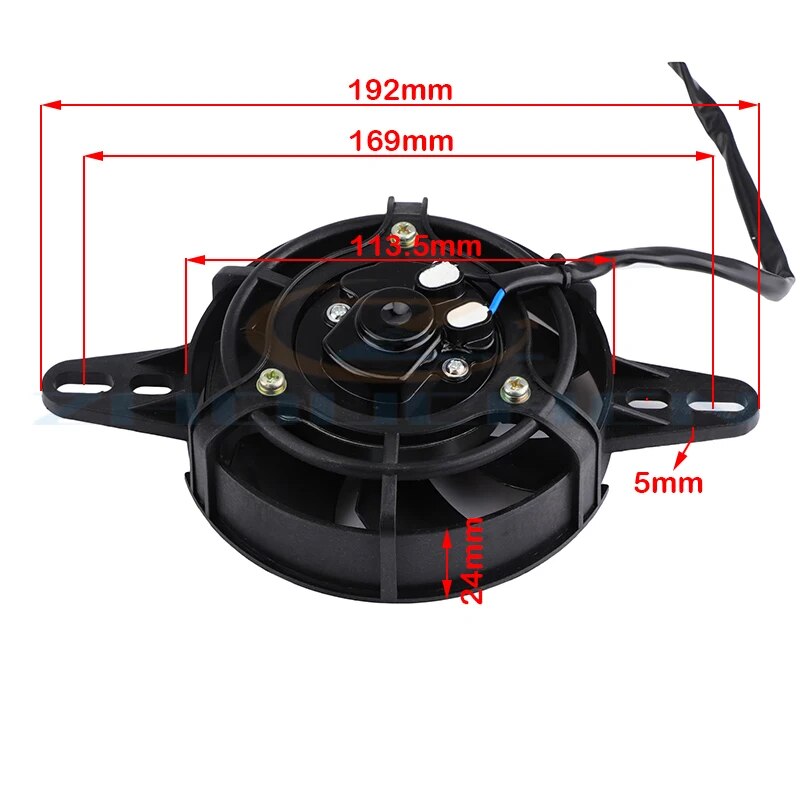 200cc 250cc 300cc Motorcycle Cooling Fan 120mm Dirt Pit Bike Motorcycle ATV Quad Oil Cooler Water  Radiator Electric 12V
