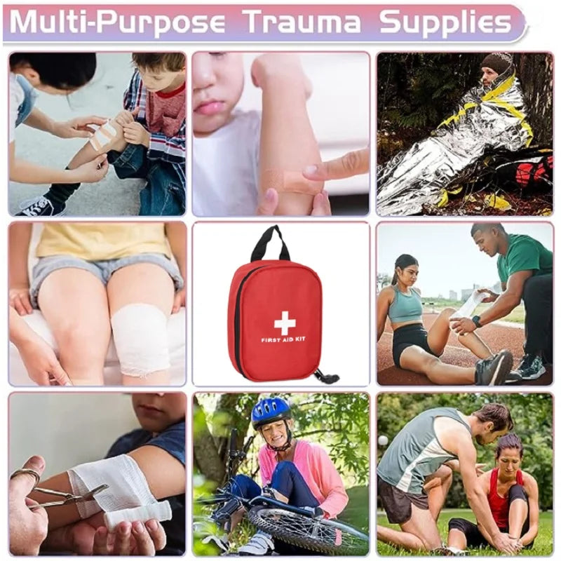 Portable Outdoor Travel Camping Medicine Emergency Survival Kit Layered Storage First Aid Bag Family First Aid Kit