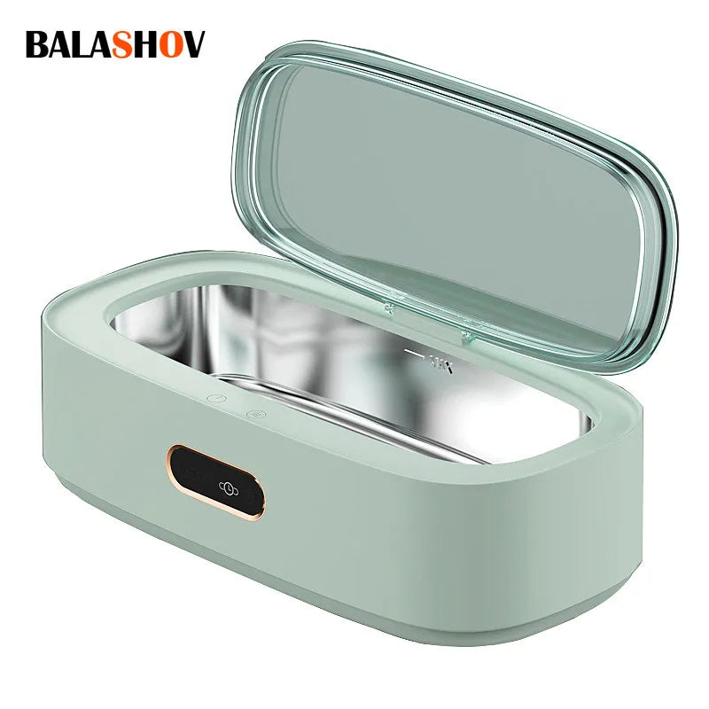 Portable Ultrasonic Cleaner Stain Ultra Sonic Cleaner Mini Washing Machine Foy Glasses Jewelry Watch Razor Denture Contact Lens