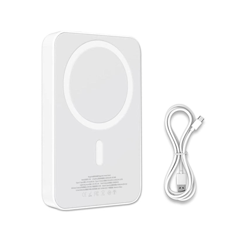 Rocoren 10000mAh Magnetic Power Bank PD 20W Wireless Charging For iPhone 14 Pro Max 5000mAh Mini Folding Stand External Battery