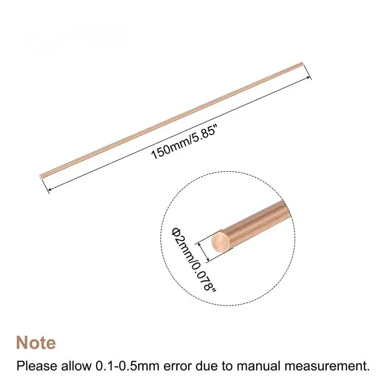 1/5pcs multiple sizes copper round bar rod metal rods diameter 3mm -30mm Length 100mm