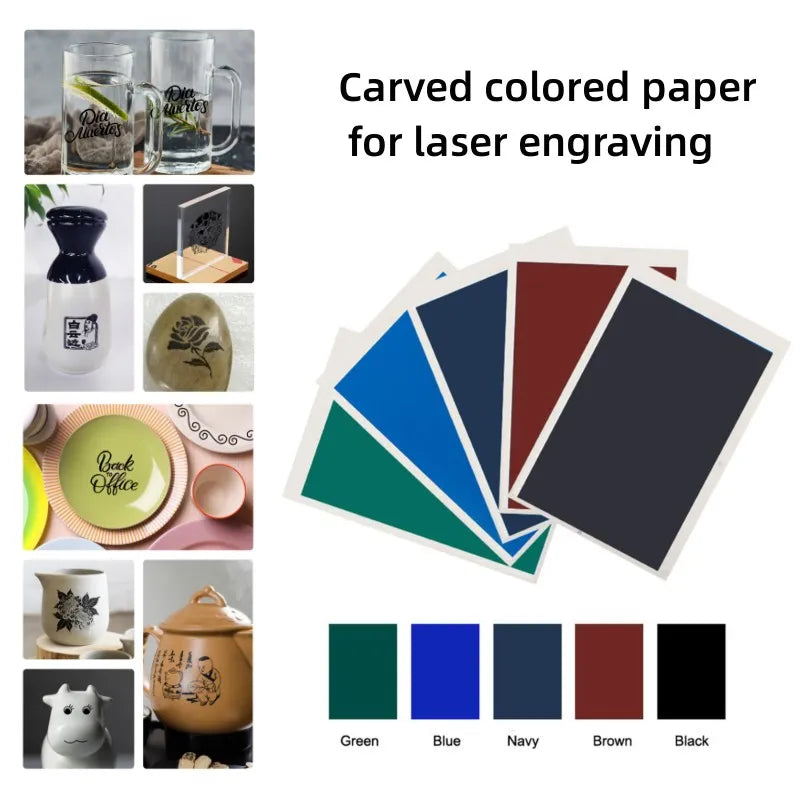1PCS Engraving Marking Paper for Laser Engraver and Cutting Machine Laser Engraving Tools for Ceramics Glass Ceramic Tiles Metal