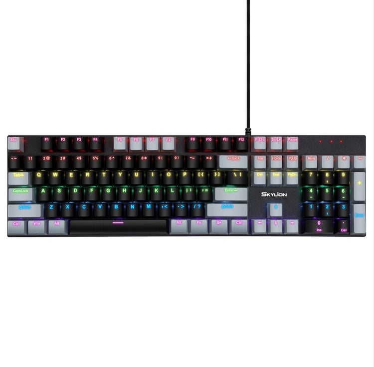 SKYLION G300 Wired Mechanical Keyboard 28 Kinds of Colorful Lighting Gaming and Office For Windows and IOS System