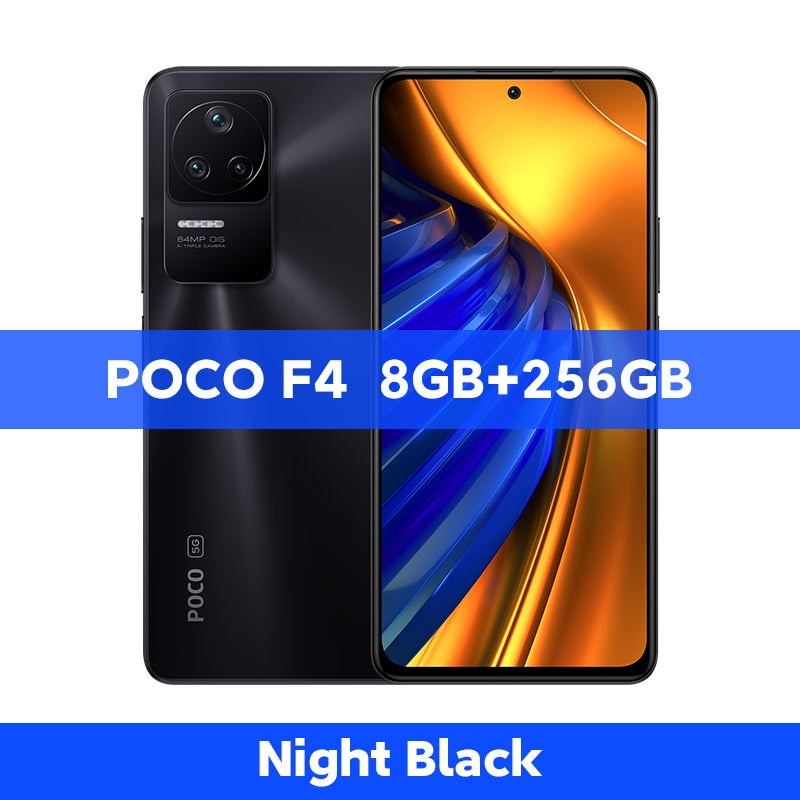 POCO F4 5G Global Version 6GB 128GB/8GB 256GB Snapdragon 870 Octa Core 67W Charging 120Hz 64MP Triple Camera NFC
