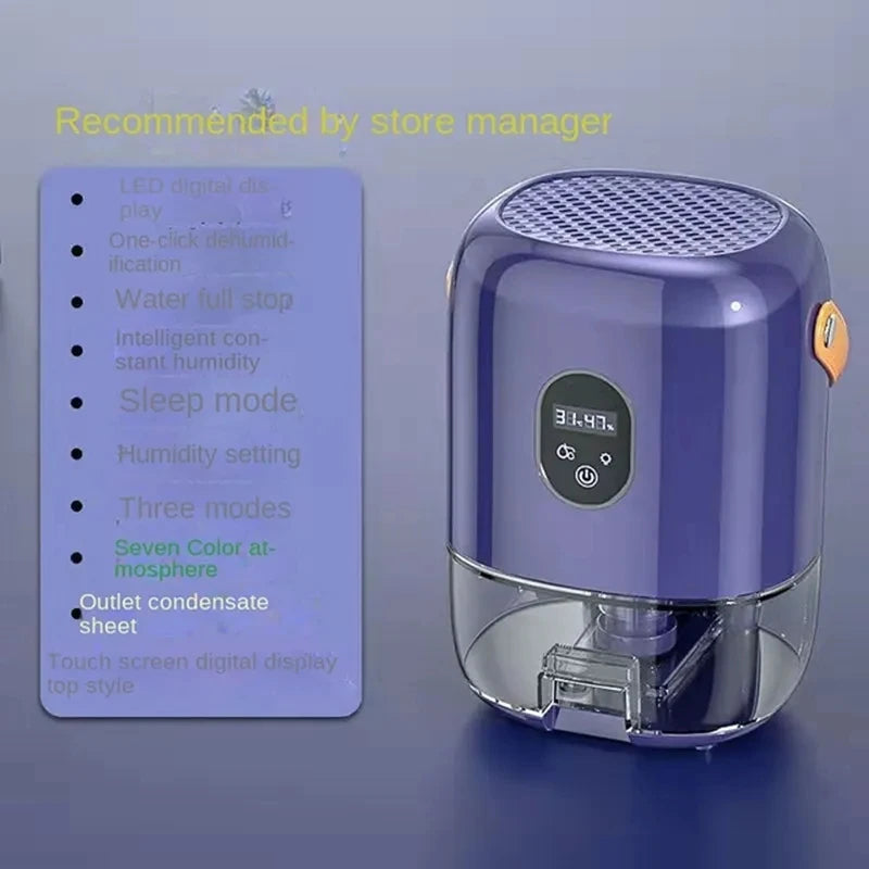Xiaomi New Air Dehumidifier Home Silent Bedroom Basement Moisture-proof Dehumidifier Absorber Dryer Dehumidifier