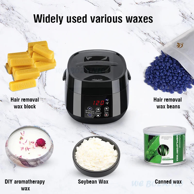 LCD Smart Professional Wax Heater Warmer Removal Wax Machine SPA Hands Feet Epilator Depilatory Skin Care Paraffin Wax Machine