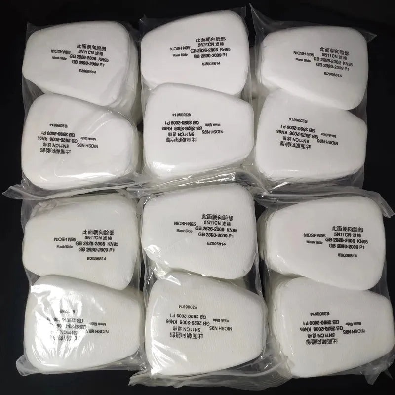 Wholesale 5N11 Industry Spray Paint Dust-Proof Filter Cotton Replaceable For 3m 6200/6800 Respirator Gas Mask Accessories 300Pcs