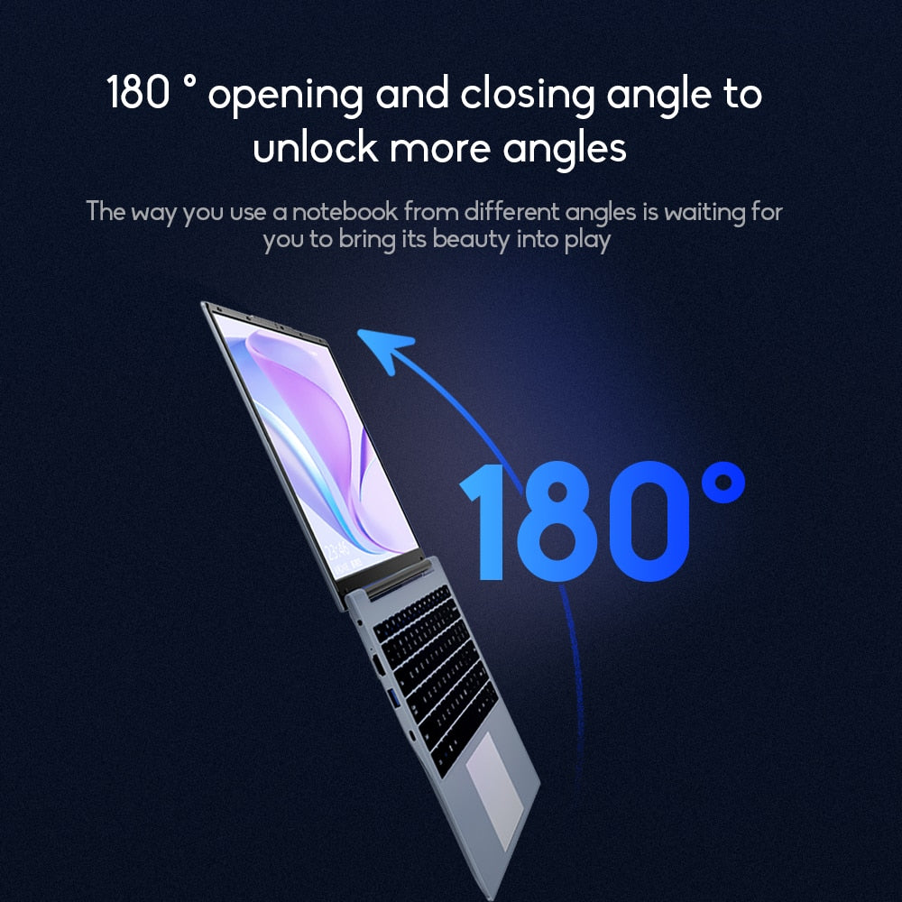 DERE R14 Laptop 14.1 Inch Intel Celeron N4500 12GB RAM 512GB SSD 1920 x 1200 Pc Laptop Windows 11 Notebook Computer