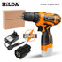 HILDA 12V 16.8V 21V Cordless Drill Electric Screwdriver Mini Wireless Power Driver DC Lithium-Ion Battery Power Tools