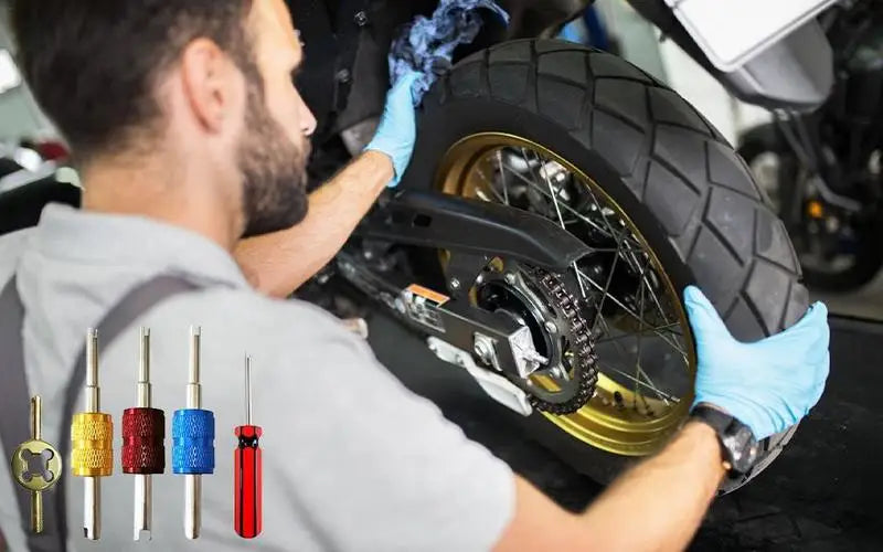 Valve Stem Removal Tool Tire Valve Core Stem Remover Screwdriver Wheel Repair Tool Valve Stem Puller Installer Car Accessories