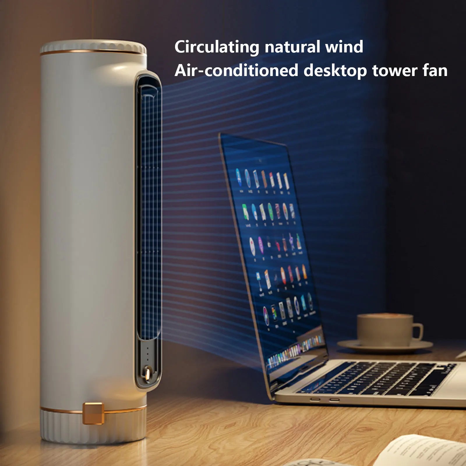 Xiaomi Air Circulation Bladeless Fan Tower Fan Bladeless Fan Bedroom Ultra-Quiet Dormitory Desk Floor Electric Fan Standing Fan