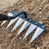Metal Garden Rake Multifunctional Weeding Hoe Rake Harrow Farm Tool Weeding Scarifier Artifact Agricultural Tools Gardening Lawn
