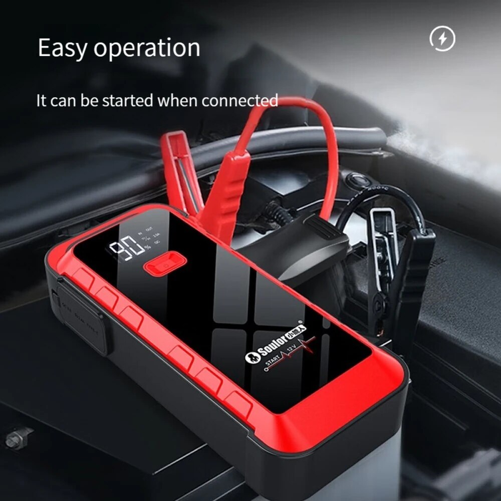 Soulor Car Emergency Start Power Bank(X13) Car Battery Charger 12V 1200A Car Battery Charger Battery Booster Buster