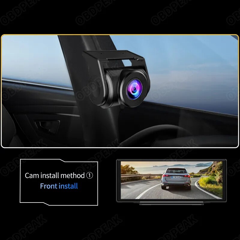 6M/10M/15M 1080P Vehicle Camera 2.5mm waterproofing Automatic Reversing Rearview Mirror Cam Only for DVR Dashcam T30