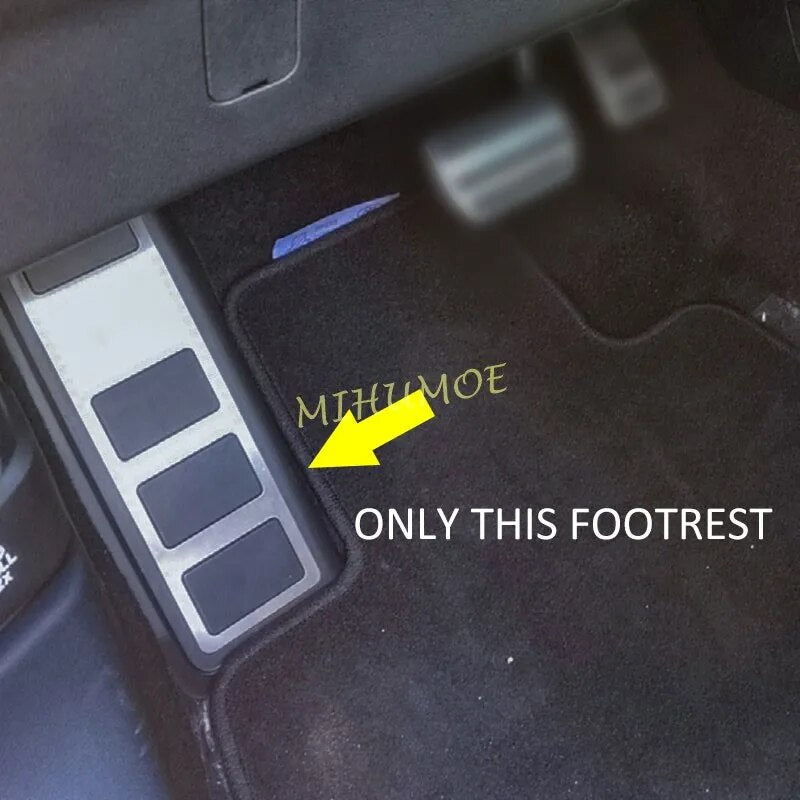 Footrest Foot Rest Dead Pedal Cover Overlay For 2020-2022 Ford Bronco Sport Escape Kuga Lincoln Corsair