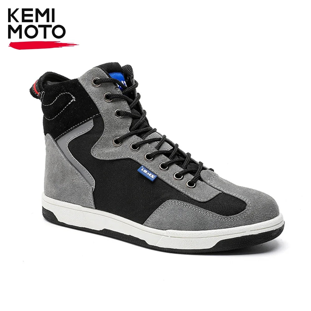 Motorcycle Men Boots Off-road Motorbike Shoes Racing Motorcyclist Equipment Martin Riding Shockproof Breathable Durable Soft