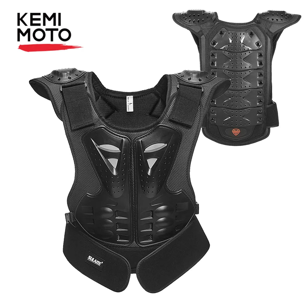 Children's Motorcycle Armor Kids Vest Body Protector Sleeveless Jackets Motocross Clothing Moto Riding Protective Gear Jackets