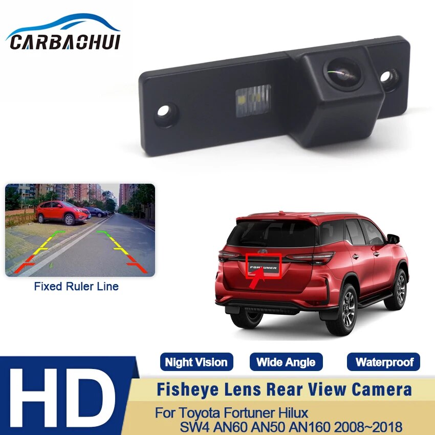 Waterproof Night Vision For Toyota Fortuner Hilux SW4 AN60 AN50 AN160 2008~2015 2016 2017 2018 Car Rear view Backup Camera