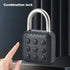Digital Electronic Combination Padlock Lock 6-digit Combination For Doors Lockers Toolboxes Mailboxes Luggage Indoor Outdoor