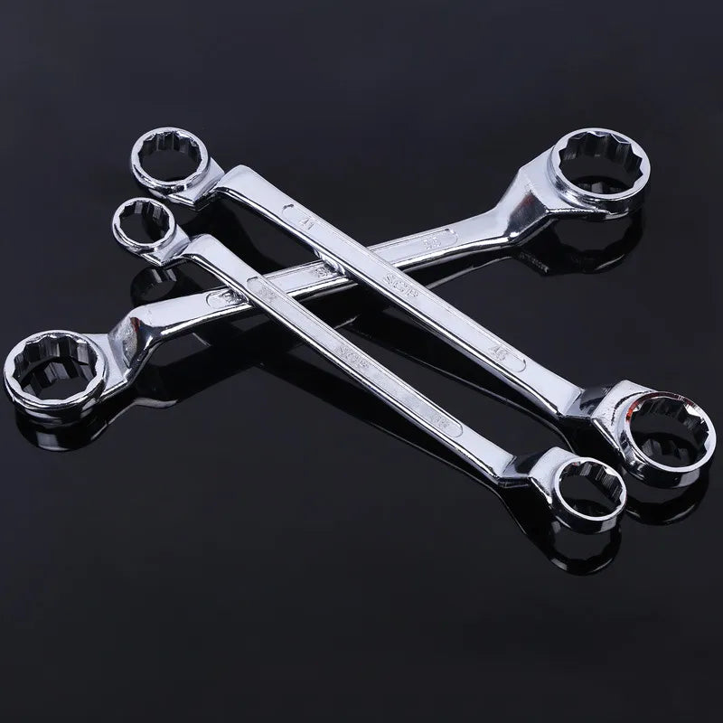 1 Pcs Box End Wrench Dual Head Double End Ring Spanner Deep Offset Ring Spanner Garage Workshop Tool