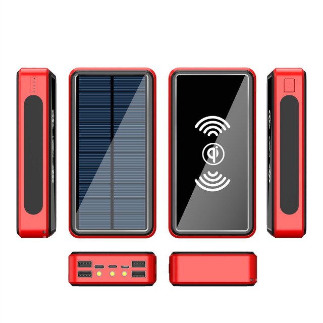 80000mAh Portable Wireless PowerBank Charger Double USB Outdoor Emergency External Battery Power Bank for Xiaomi Samsung Iphone