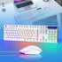 LED Lighting Dazzlingly Cool Lighting Keyboard Mouse Combination Mechanical Keyboard Rgb Mouse Usb Interface For Desktop Laptop