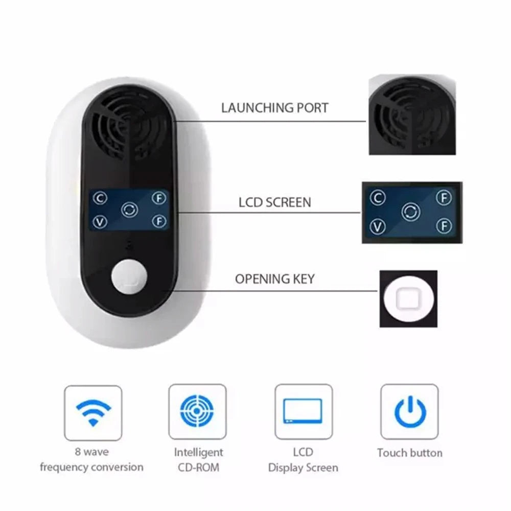 Repellents Cockroach Electronic Ultrasonic Pest Reject Mouse Rat Cockroach Control Device Household Mosquito Killer EU US Plug