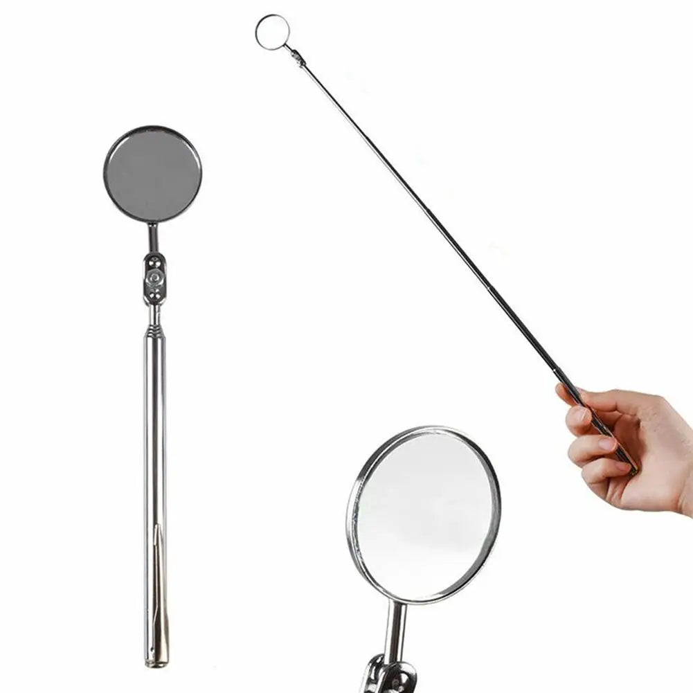 Universal Inspection Mirror Portable Rotatable Car Inspection Telescopic Len Round Mirror Tool Detection C9G4