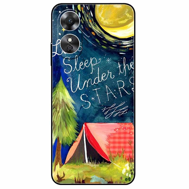 For OPPO A98 5G A 98 Case Silicone Soft Wolf Lion Cat Black Bumper Funda Coque for OPPO A98 2023 CPH2529 OPPOA98 Protective Bag