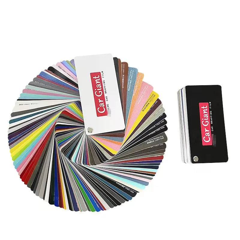 Highest quality car wrap film PET liner sample book color swatch more than 300 colors (default send newest edition)