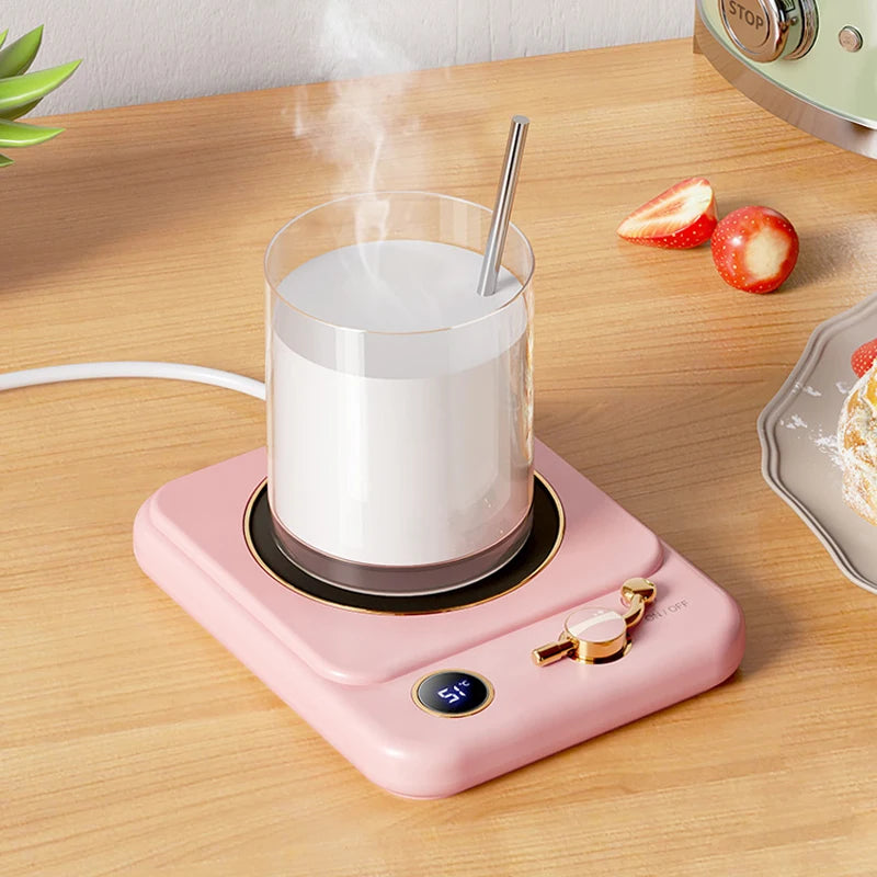 25W Cup Heater Coffee Mug Warmer Smart Electric Hot Plate for Milk Tea Heating Coaster 3 Gear Warming Pad Hot Tea Makers 220V