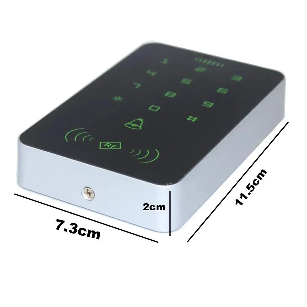 IP67 Waterproof RFID 125KHz Access Control Keypad Touch Screen Access Controler Smart Electronic Door Lock System Wiegand Reader