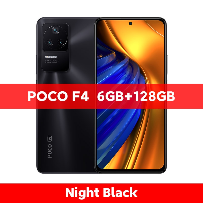 POCO F4 5G Global Version 6GB 128GB/8GB 256GB Snapdragon 870 Octa Core 67W Charging 120Hz 64MP Triple Camera NFC