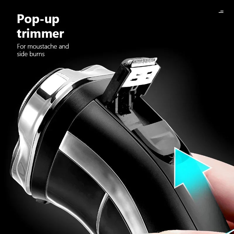 High Quality Electric Shaver Waterproof Fast Charging Men's Shaver Rechargeable Electric Razor Beard Trimmer Shaving Machine