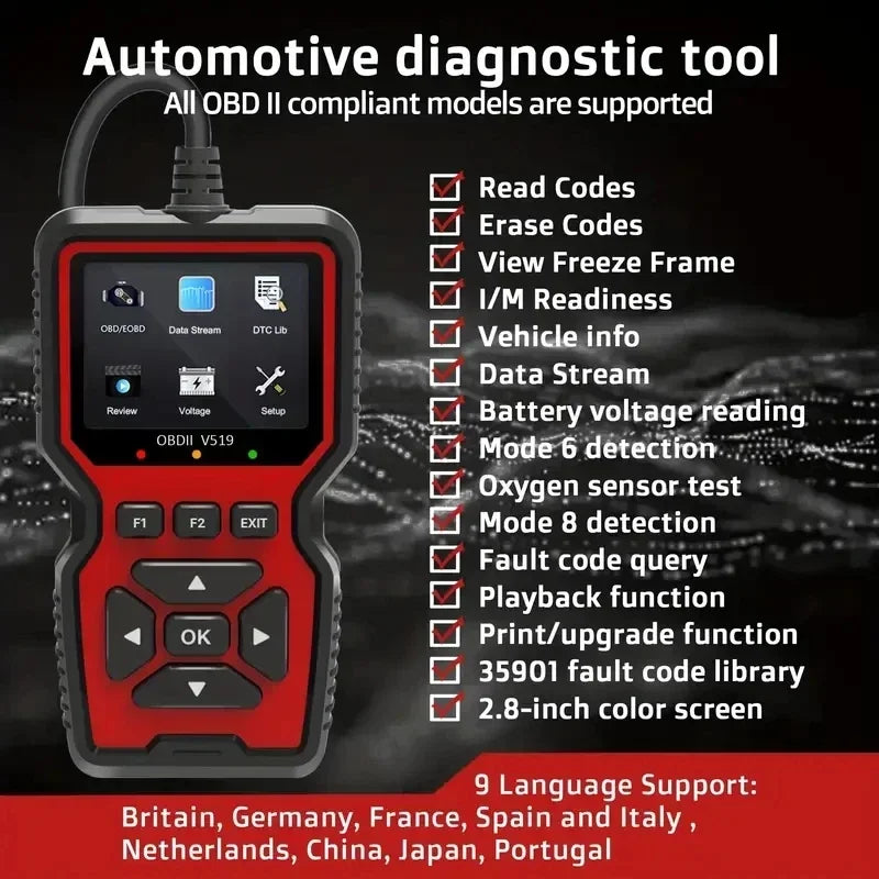 Cars OBD2 Tools Automotive Car Diagnostic Supplies Inspection Diagnostics Scanners Launch Auto Professional Diagnosis Machine
