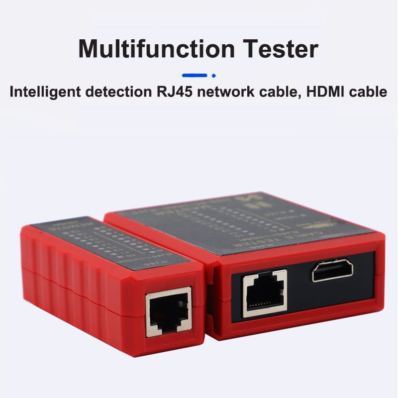 OULLX HDMI-Compatible HD Network Cable Tester RJ45 Network Lan 8P8C POE Anti Burn RJ11 Telephone Line Tester POE Protection