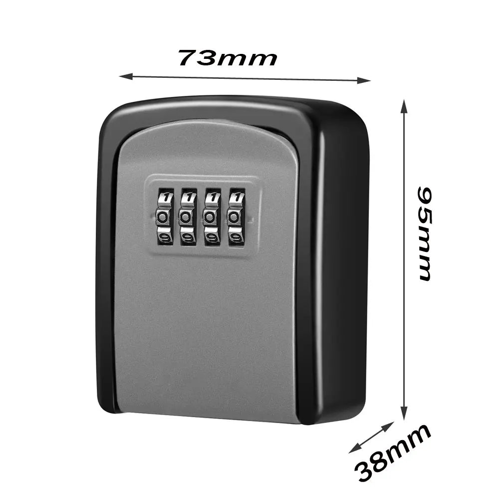 Metal Key Box Password Wall Mounted Security Anti-theft Organizer Home Indoor Outdoor Safe Lock Storage G9