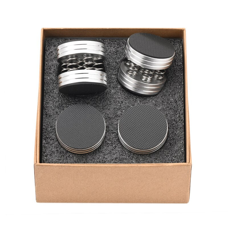 ATAUDIO 4PCS HiFi Audio Stand Feet Pad Speakers High Quality Aluminium Alloy Anti-shock Foot Stands for Amplifier Speaker CD