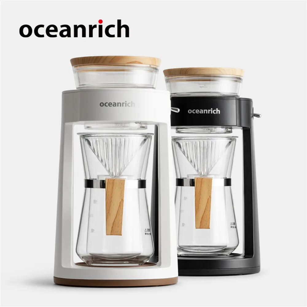 Oceanrich Automatic Brewed Coffee Machine Household Portable Rotating Espresso Coffee Maker Electric Simulation Drip Coffee Pot
