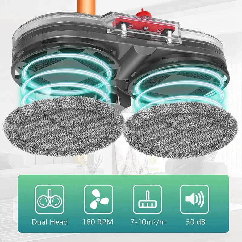 HOT! Electric Mop Attachment For Dyson V12 Detect Slim Vacuum Cleaner Mop Attachment With 6 Mop Pads And Removable Water Tank