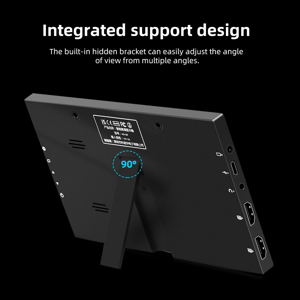 Portable Monitor 7 inch 1024*600 TFT 5-point Capacitive Touch screen LCD display for Raspberry Pi Windows HDMI-Compatible