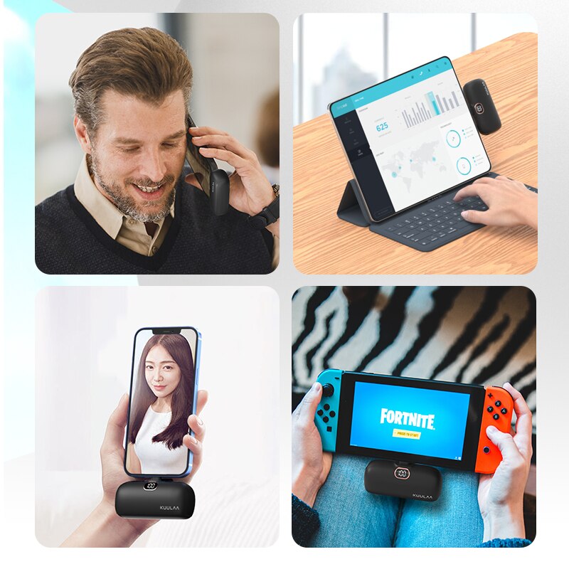 KUULAA Mini Power Bank 5000mAh PowerBank QC PD Fast Charging For iPhone 14 13 12 Batterie Externe Portable Charger For Samsung