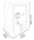 Household Insurance Box Vertical Mini Metal Safe Car Safe Key Insurance Cabinet Desktop Decoration Piggy Bank