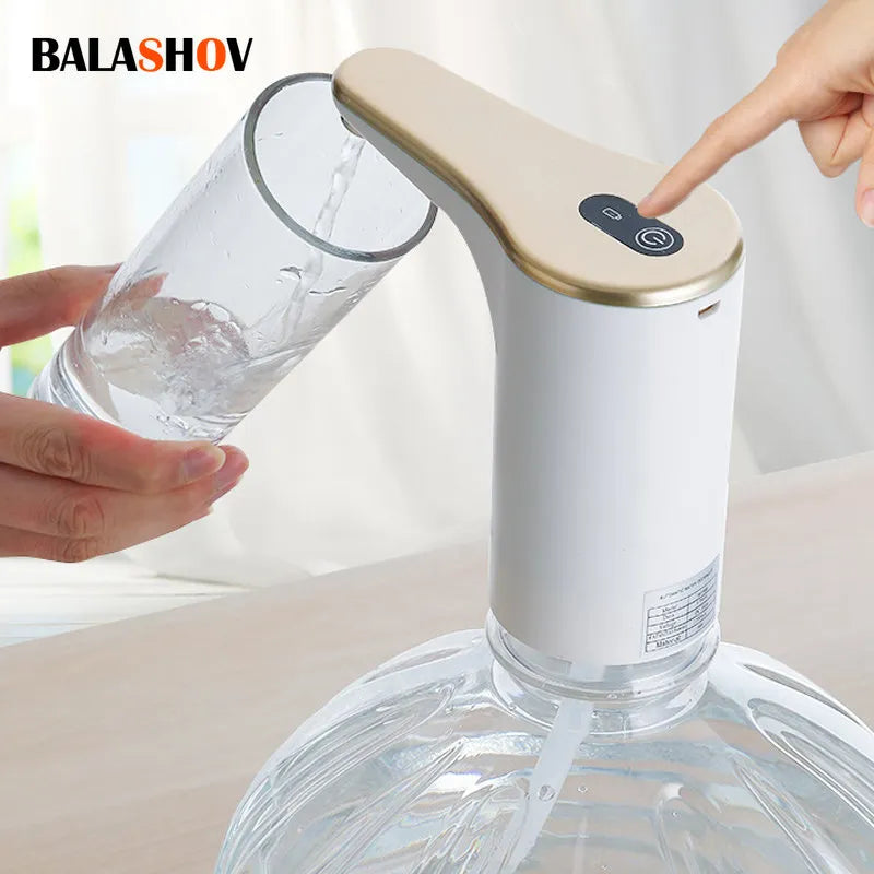 Electric Water Bottle Pump Automatic USB Charging Barreled Water Pump Dual Mode Switch Water Dispenser Pump For Home